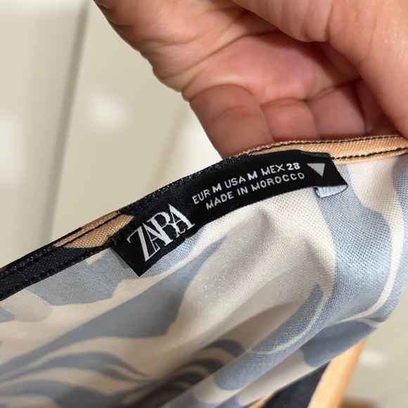 Zara Black and Tan Animal Print Dress - Picture 4 of 4